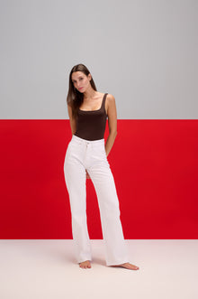 White Wide Leg Jeans