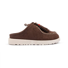 Brown Moccasin Laced Slipper