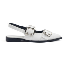 Double Buckle Slingback Flats Nappa