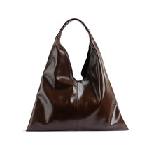 Elyana Brown Glazed Leather Tote Bag