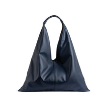 Elyana Navy Blue Nappa Tote Bag