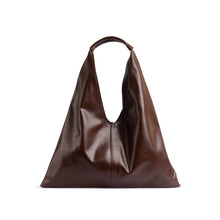 Elyana Brown Nappa Tote Bag
