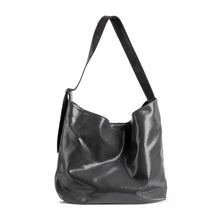 Nina Grey Glazed Leather Shoulder Bag