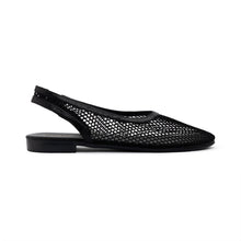 Mesh Closed Toe Slingback Flats