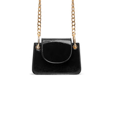 Eve Mini Black Glazed Leather