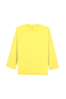 Yellow Long Sleeve Oversized Kids Top
