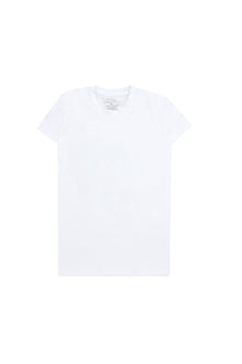 White Short Sleeves Basic Girls Top