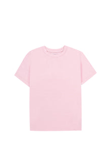 Pink Short Sleeves Basic Top