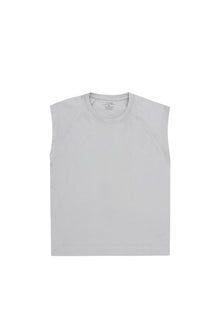 Silver Sleeveless Kids Raglan