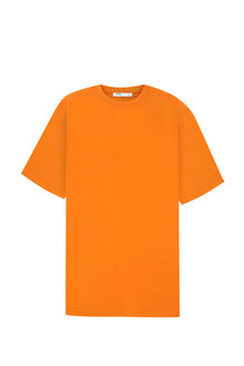 Sun Orange Basic Oversized T-Shirt