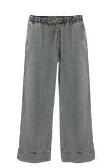 Light Blue Tint Wide Leg Set Pants