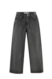 Grey Extreme Wide Leg Jeans