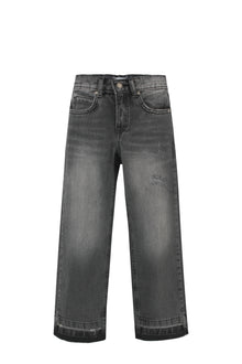Grey Wide Leg Jeans