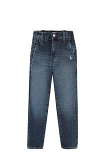 Dark Blue Slouchy Fit Jeans