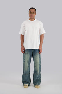 REDU Baggy Carpenter Jeans Light Blue Tint