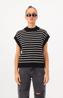 Striped Oversize Sweater Vest