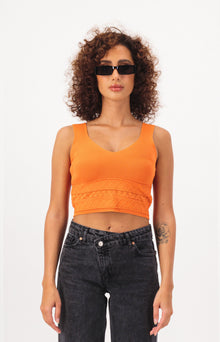 Textured Crop Tank Top