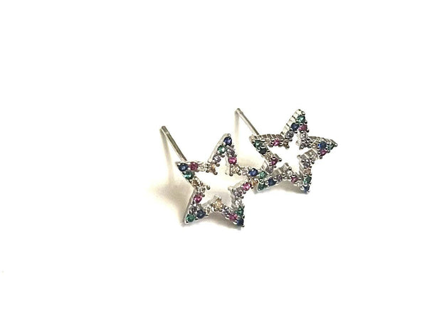 Mini Silver Stars Earrings - TGS Worldwide