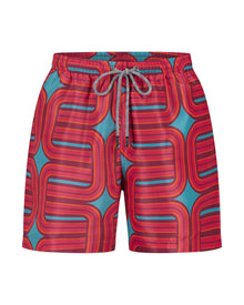 Fuchsia Maze Swim Shorts