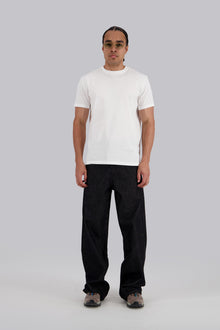 REDU Front Stitch Raw Baggy Jeans Raw Black