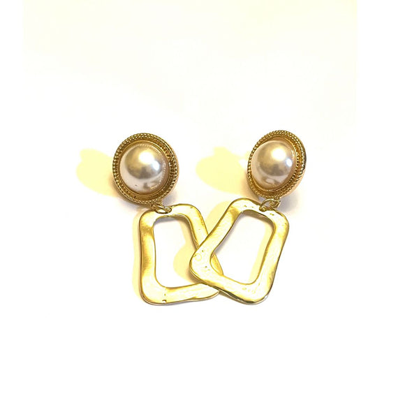 Tradional Gold Pearls Earrings