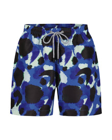 Blue Blooms Swim Shorts