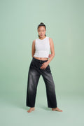 Grey Adjustable Waistband Balloon
