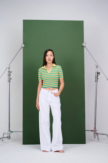 White Flared Leg Jeans