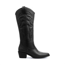 Black Tall Cowboy Boot