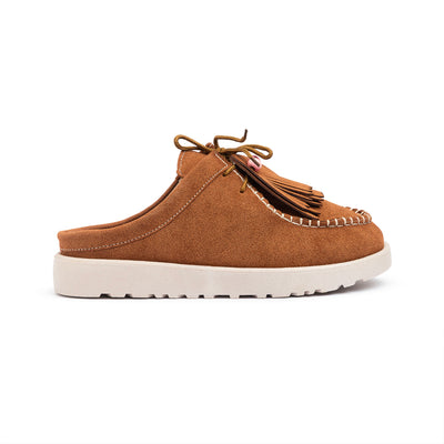 Havane Moccasin Laced Slipper