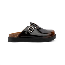 Brown Duo Tone Vernis Clogs