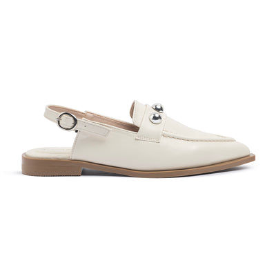 Mega Studded Slingback Flats Nappa