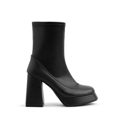 Black Nappa Disco Ankle Boot