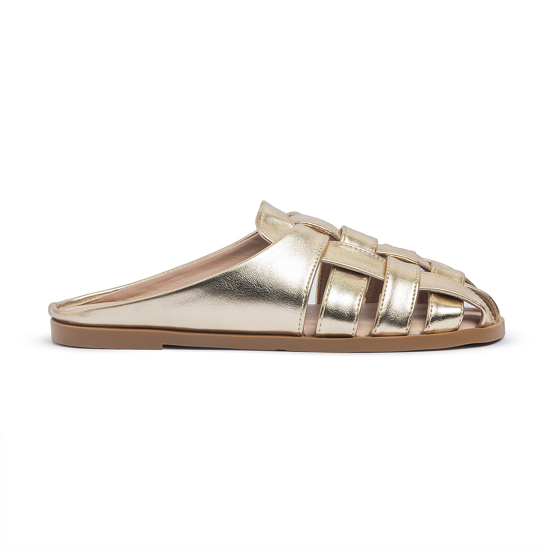 Woven Mules Metallic – TGS Worldwide