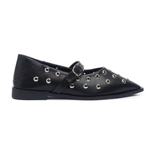 Pointy Toe Grommet Mary Jane Nappa