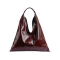 Elyana Burgundy Glazed Leather Tote Bag