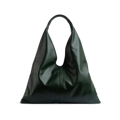 Elyana Green Nappa Tote Bag