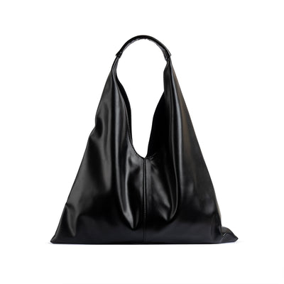 Elyana Black Nappa Tote Bag