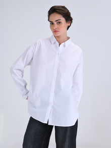 White Basic Button Down Shirt