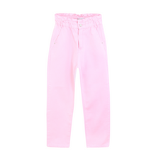 Pink Double Flutter Waist Jeans