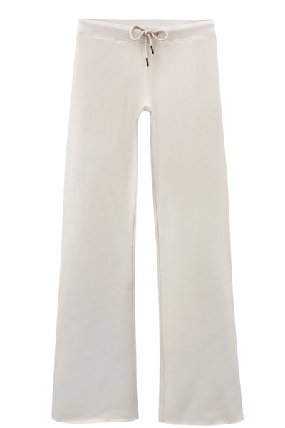 Beige Straight Sweatpants