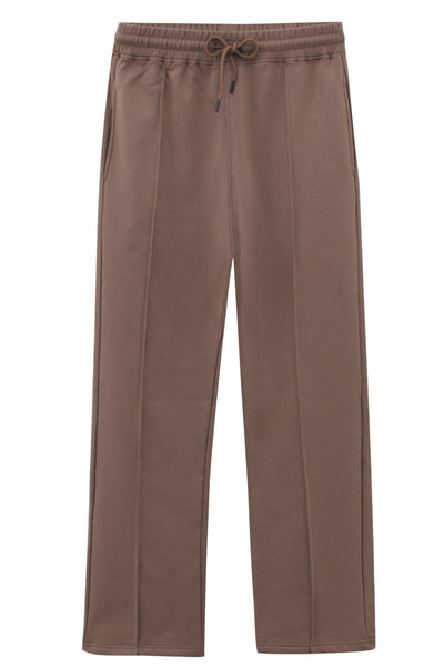 Dark Beige Zigzag Sweatpants