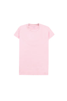 Pink Short Sleeves Basic Girls Top