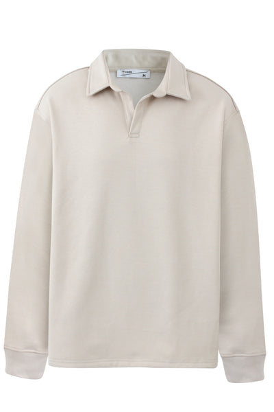 Beige Polo Sweater