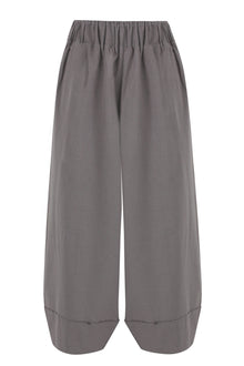 Grey Balloon Linen Pants