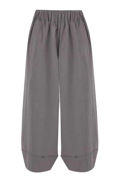 Grey Balloon Linen Pants