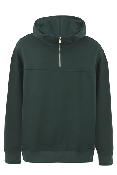 Green Quarter Zip Hoodie