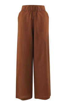 Brown Linen Pants