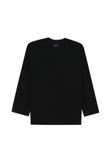Black Long Sleeve Oversized Kids Top