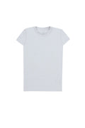 Silver Short Sleeves Basic Girls Top